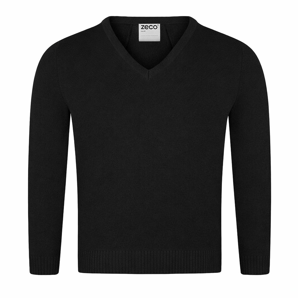 Knitted V-Neck Jumper