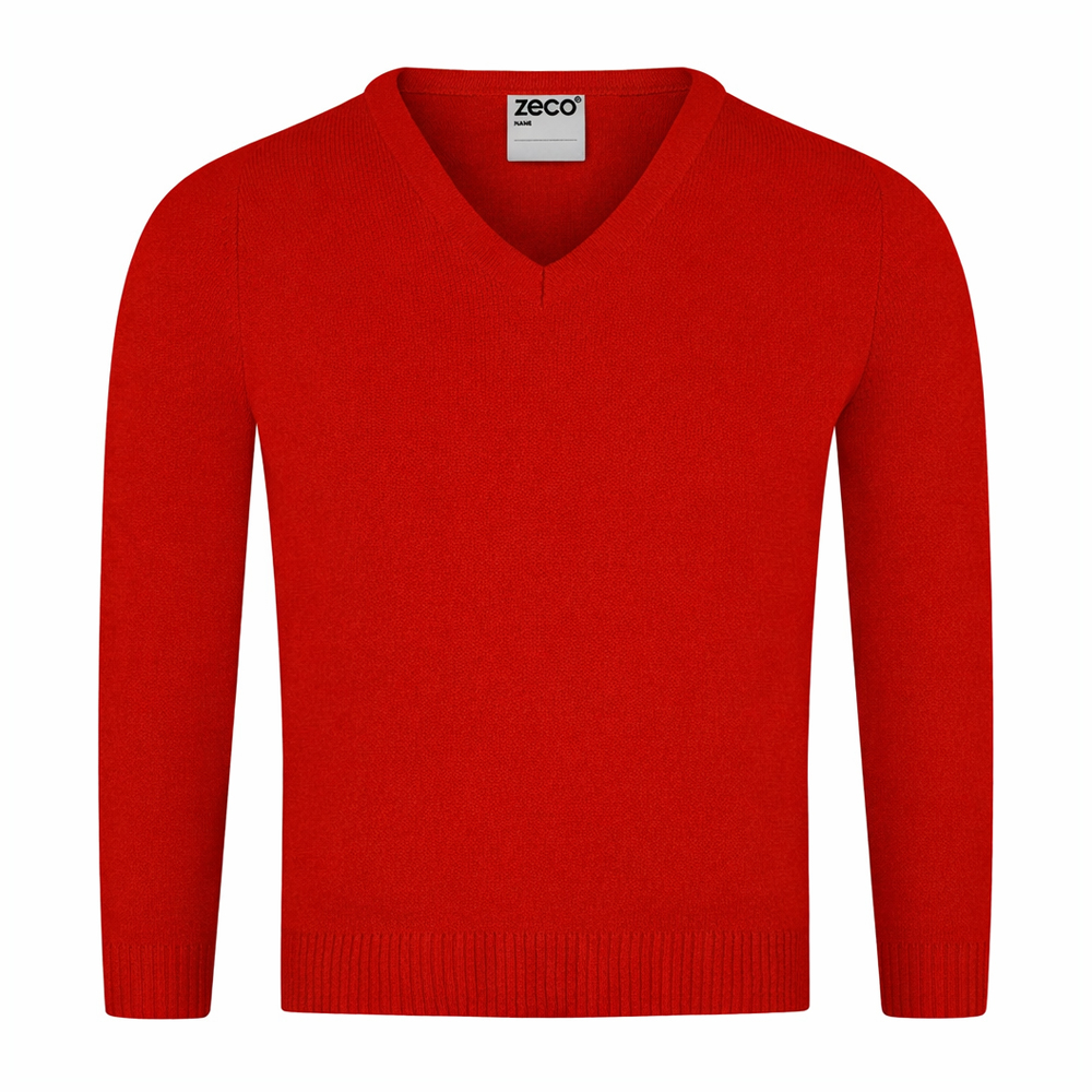 Knitted V-Neck Jumper