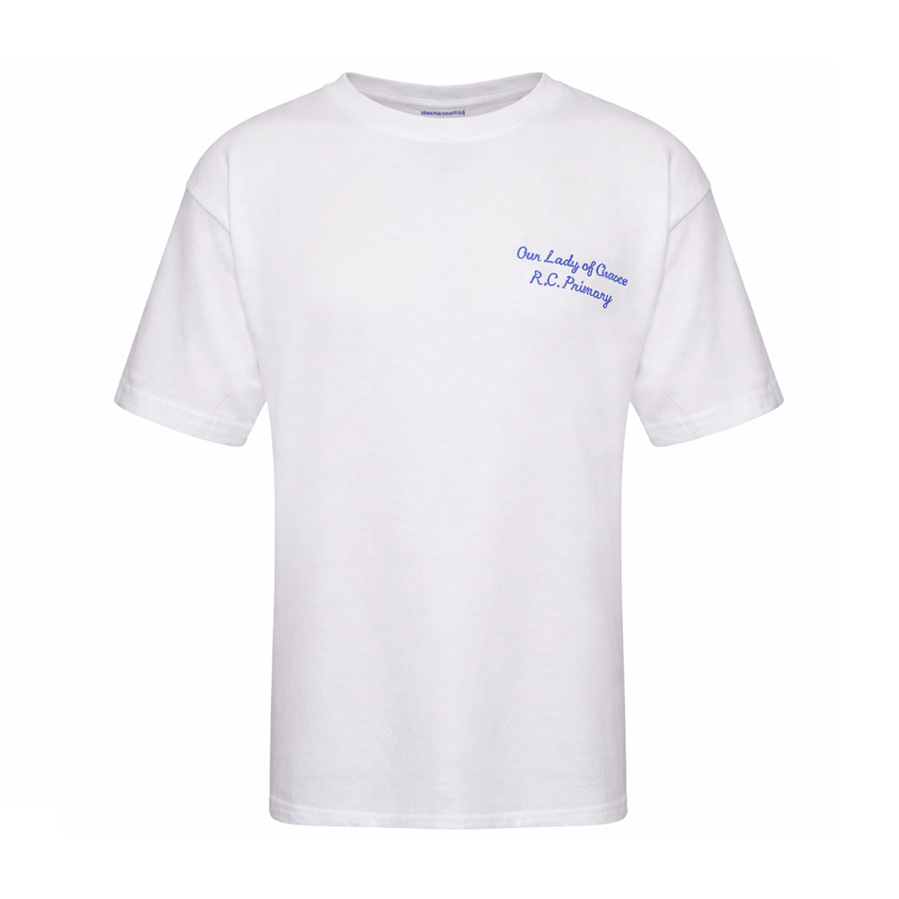 Our Lady of Grace Catholic Primary School Crew Neck PE T-Shirt With Logo